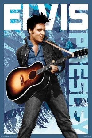 Elvis - Blue (24x36) - MUS57016