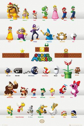 Nintendo Characters (24x36) - FLM91096