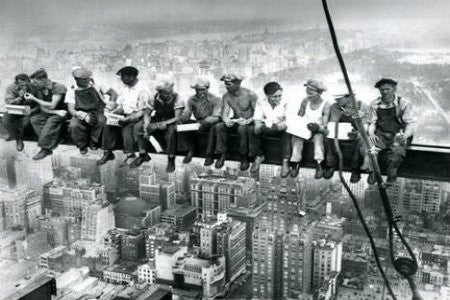 John C. Ebbets - "Lunchtime, Rockefeller Center" (24x36) - BAW00200