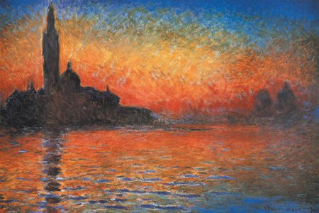 Claude Monet - 'Sunset in Venice, 1908' (11x14) - FAR60007