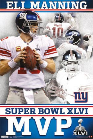 SPT33343 "NY Giants - Eli Manning MVP" (22 X 34)