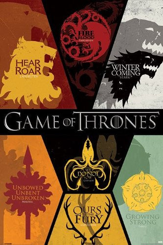 Game of Thrones - House Sigils (24x36) - FLM70116