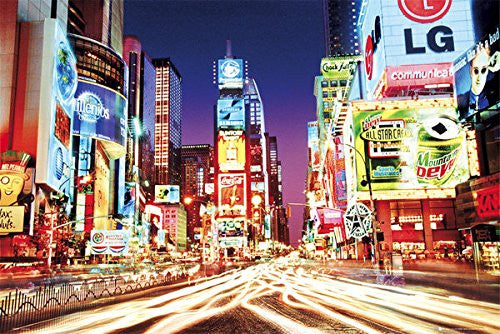 New York - Times Square Lights (24" x 36")