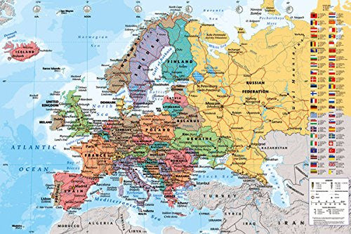 NAT90023 - European Map 24x36