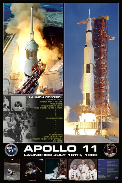 Apollo 11 Launch - 24X36 Inch Poster