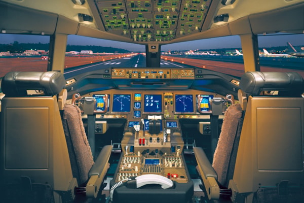 Boeing 777-200 Flight Deck - 36X24 Inch Poster
