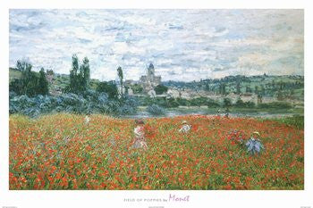 Claude Monet - 'Field of Poppies' (24x36) - FAR36423