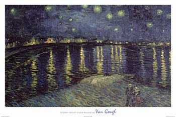 Vincent van Gogh - 'Starry Night Over Rhone' (24x36) - FAR36427