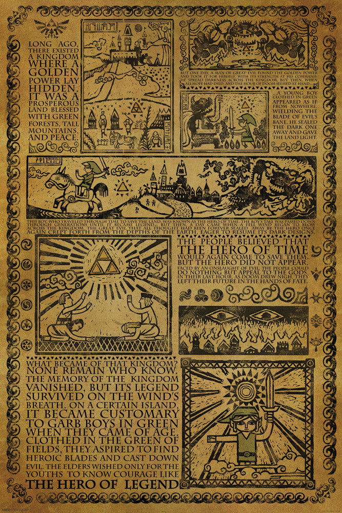 Zelda - Story of the Hero (24x36) - FLM00686