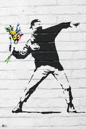 Banksy - Flower Thrower  FLM00733