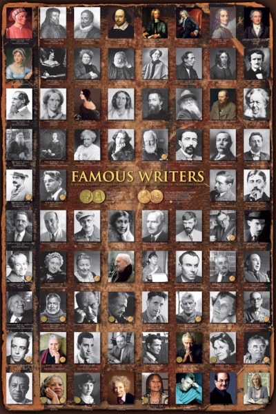 Famous Writers - 24X36 Inch Poster