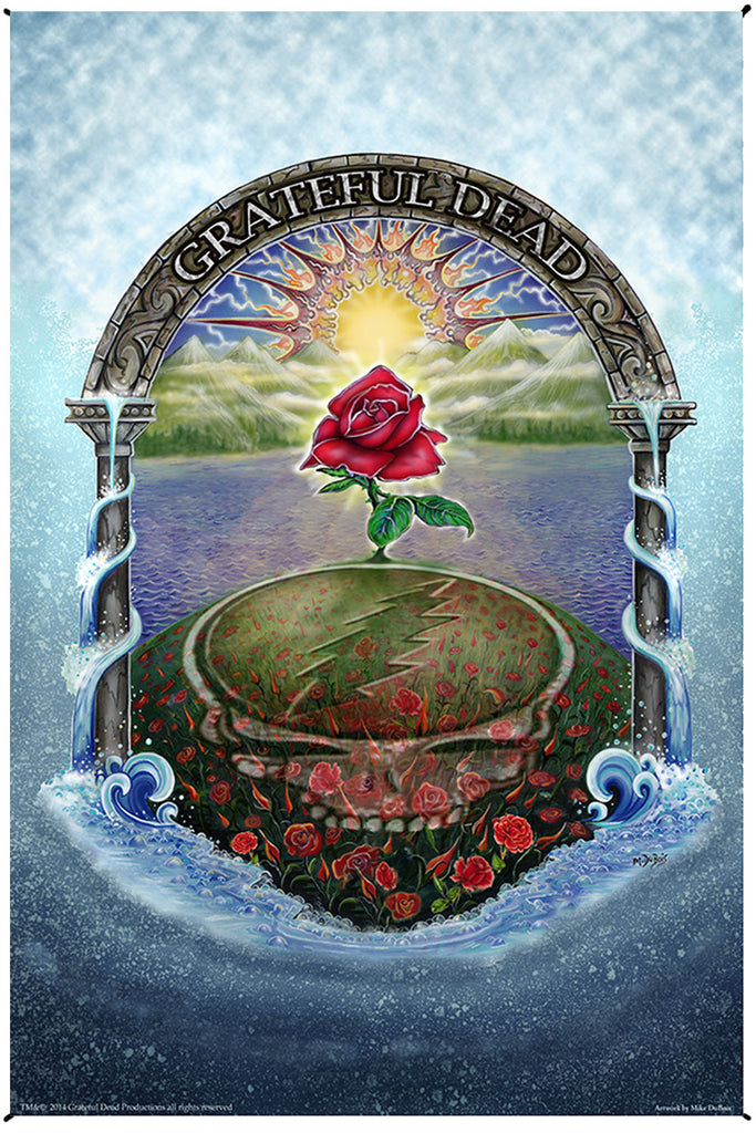 Grateful Dead Rose Garden Heady Art Print Tapestry