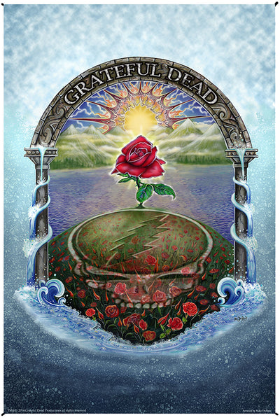 Grateful Dead Rose Garden Heady Art Print Tapestry
