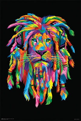 Lion Rasta (24x36) - HMR10910