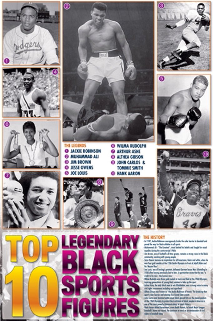 Legendary Black Sports Figures  ISP00003  24 X 36