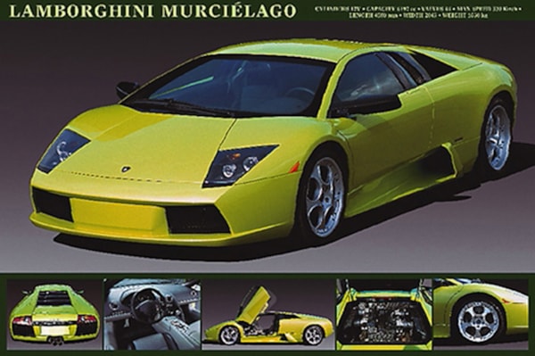 Lamborghini Murcielago - 36X24 Inch Poster