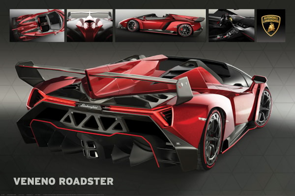 Lamborghini Veneno Roadster - 36-24 Inch Poster