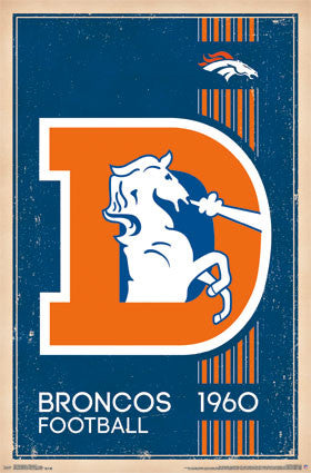 Denver Broncos Logo (Retro) (24x36) - SPT13172