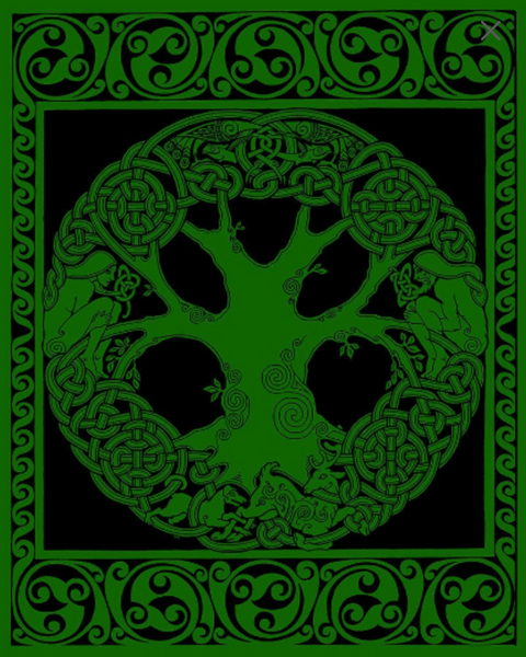 Green Tree Tapestry