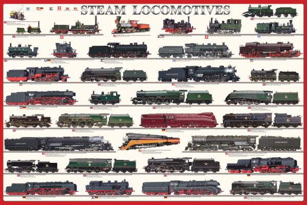 Trains - 36X24 Inch Poster