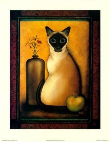 Jessica Fries - "Framed Cat" (11x14) - FAR61017